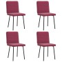 Sillas de comedor 4 unidades terciopelo rojo tinto von , Essstühle - Ref: Foro24-3315238, Preis: 166,11 €, Rabatt: %
