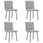 Sillas de comedor 4 unidades terciopelo gris claro by , dining chairs - Ref: Foro24-3315233, Price: 169,64 €, Discount: %