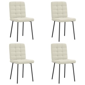Sillas de comedor 4 unidades terciopelo crema by , dining chairs - Ref: Foro24-3315189, Price: 170,45 €, Discount: %