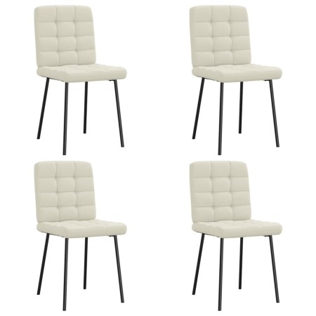 Sillas de comedor 4 unidades terciopelo crema von , Essstühle - Ref: Foro24-3315189, Preis: 170,45 €, Rabatt: %
