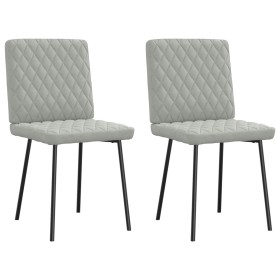 Sillas de comedor 2 unidades terciopelo gris claro von , Essstühle - Ref: Foro24-4101103, Preis: 86,06 €, Rabatt: %