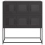 Aparador de acero laminado en frío negro 100,5x39x107 cm by , Sideboards - Ref: Foro24-853422, Price: 131,58 €, Discount: %