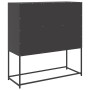 Aparador de acero laminado en frío negro 100,5x39x107 cm by , Sideboards - Ref: Foro24-853422, Price: 131,58 €, Discount: %