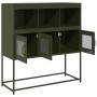 Aparador de acero laminado en frío verde oliva 100,5x39x107 cm von , Sideboards - Ref: Foro24-853420, Preis: 121,63 €, Rabatt: %