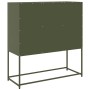 Aparador de acero laminado en frío verde oliva 100,5x39x107 cm von , Sideboards - Ref: Foro24-853420, Preis: 121,63 €, Rabatt: %