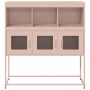 Aparador de acero laminado en frío rosa 100,5x39x107 cm von , Sideboards - Ref: Foro24-853417, Preis: 120,43 €, Rabatt: %