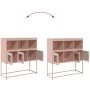 Aparador de acero laminado en frío rosa 100,5x39x107 cm von , Sideboards - Ref: Foro24-853417, Preis: 120,43 €, Rabatt: %