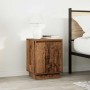 Mesilla de noche con luces LED madera vieja 38x34x50 cm de , Mesitas de noche - Ref: Foro24-861279, Precio: 45,24 €, Descuent...