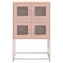 Aparador de acero rosa 68x39x107 cm by , Sideboards - Ref: Foro24-853345, Price: 101,89 €, Discount: %