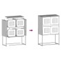 Aparador de acero rosa 68x39x107 cm by , Sideboards - Ref: Foro24-853345, Price: 101,89 €, Discount: %