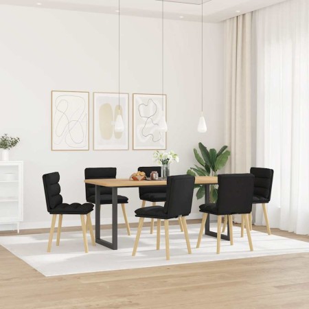 Sillas de comedor giratorias 6 unidades tela negras von , Essstühle - Ref: Foro24-3315665, Preis: 317,95 €, Rabatt: %
