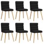 Sillas de comedor giratorias 6 unidades tela negras von , Essstühle - Ref: Foro24-3315665, Preis: 317,95 €, Rabatt: %