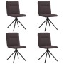 Sillas de comedor 4 unidades tela marrón oscuro von , Essstühle - Ref: Foro24-3315336, Preis: 201,40 €, Rabatt: %