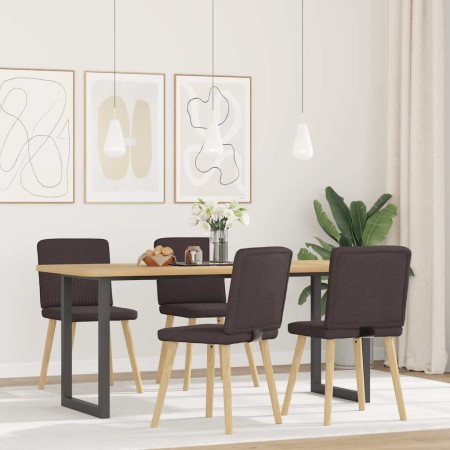Sillas de comedor 4 unidades tela marrón oscuro von , Essstühle - Ref: Foro24-3315301, Preis: 195,92 €, Rabatt: %