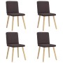 Sillas de comedor 4 unidades tela marrón oscuro von , Essstühle - Ref: Foro24-3315301, Preis: 195,92 €, Rabatt: %