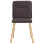 Sillas de comedor 6 unidades tela marrón oscuro by , dining chairs - Ref: Foro24-3315594, Price: 302,95 €, Discount: %