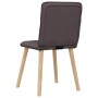 Sillas de comedor 6 unidades tela marrón oscuro by , dining chairs - Ref: Foro24-3315594, Price: 302,95 €, Discount: %
