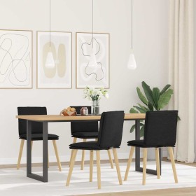 Sillas de comedor 4 unidades tela negras by , dining chairs - Ref: Foro24-3315357, Price: 213,21 €, Discount: %