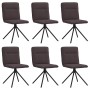 Sillas de comedor 6 unidades tela marrón oscuro von , Essstühle - Ref: Foro24-3315606, Preis: 300,94 €, Rabatt: %
