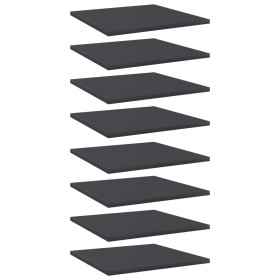 Estante estantería 8 uds madera contrachapada gris 40x40x1,5 cm de vidaXL, Estanterías - Ref: Foro24-805175, Precio: 40,09 €,...
