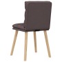 Sillas de comedor 4 unidades tela marrón oscuro by , dining chairs - Ref: Foro24-3315397, Price: 215,38 €, Discount: %