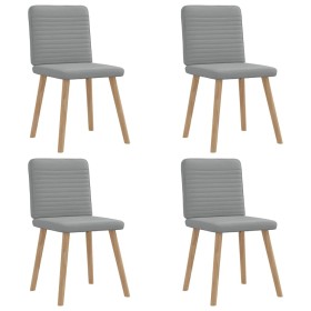 Sillas de comedor 4 unidades tela gris claro von , Essstühle - Ref: Foro24-3315244, Preis: 198,44 €, Rabatt: %