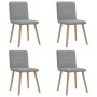 Sillas de comedor 4 unidades tela gris claro von , Essstühle - Ref: Foro24-3315244, Preis: 198,44 €, Rabatt: %