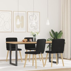 Sillas de comedor 4 unidades tela negras by , dining chairs - Ref: Foro24-3315299, Price: 198,29 €, Discount: %