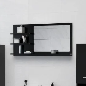 Badezimmerspiegel aus Sperrholz schwarz 90x10,5x45 cm von vidaXL, Badezimmerwaschtische - Ref: Foro24-805016, Preis: 36,00 €,...