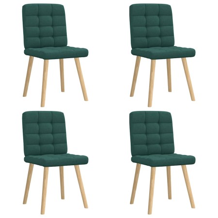Sillas de comedor 4 unidades tela verde oscuro von , Essstühle - Ref: Foro24-3315196, Preis: 204,16 €, Rabatt: %