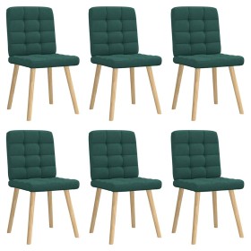 Sillas de comedor 6 unidades tela verde oscuro von , Essstühle - Ref: Foro24-3315466, Preis: 304,85 €, Rabatt: %