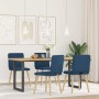 Sillas de comedor 4 unidades tela azul de , Sillas de comedor - Ref: Foro24-3315252, Precio: 200,76 €, Descuento: %