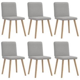 Sillas de comedor 6 uds tela gris nube by , dining chairs - Ref: Foro24-3315523, Price: 300,10 €, Discount: %