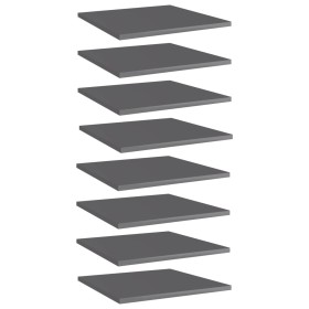 Regalboden 8 Stück Sperrholz glänzend grau 40x40x1,5 cm von vidaXL, Regale - Ref: Foro24-805185, Preis: 42,62 €, Rabatt: %