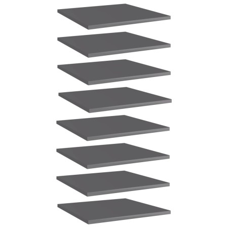 Regalboden 8 Stück Sperrholz glänzend grau 40x40x1,5 cm von vidaXL, Regale - Ref: Foro24-805185, Preis: 42,62 €, Rabatt: %