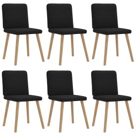 Sillas de comedor giratorias 6 unidades tela negras von , Essstühle - Ref: Foro24-3315516, Preis: 296,49 €, Rabatt: %