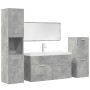 Set muebles de baño 5 piezas madera ingeniería gris hormigón von , Badezimmermöbel - Ref: Foro24-3324897, Preis: 412,78 €, Ra...