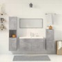 Set muebles de baño 5 piezas madera ingeniería gris hormigón von , Badezimmermöbel - Ref: Foro24-3324897, Preis: 412,78 €, Ra...
