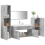 Set muebles de baño 5 piezas madera ingeniería gris hormigón von , Badezimmermöbel - Ref: Foro24-3324897, Preis: 412,78 €, Ra...