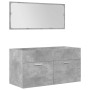 Set muebles de baño 5 piezas madera ingeniería gris hormigón von , Badezimmermöbel - Ref: Foro24-3324897, Preis: 412,78 €, Ra...