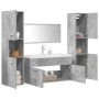 Set muebles de baño 5 piezas madera ingeniería gris hormigón von , Badezimmermöbel - Ref: Foro24-3324906, Preis: 428,30 €, Ra...