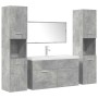 Set muebles de baño 5 piezas madera ingeniería gris hormigón von , Badezimmermöbel - Ref: Foro24-3324906, Preis: 428,30 €, Ra...