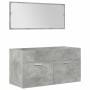 Set muebles de baño 5 piezas madera ingeniería gris hormigón von , Badezimmermöbel - Ref: Foro24-3324906, Preis: 428,30 €, Ra...