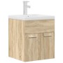 Mueble de baño con lavabo incorporado y grifo roble Sonoma by , Bathroom furniture - Ref: Foro24-3325013, Price: 164,28 €, Di...