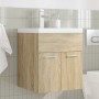 Mueble de baño con lavabo incorporado y grifo roble Sonoma by , Bathroom furniture - Ref: Foro24-3325013, Price: 164,28 €, Di...