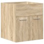 Mueble de baño con lavabo incorporado y grifo roble Sonoma by , Bathroom furniture - Ref: Foro24-3325013, Price: 164,28 €, Di...