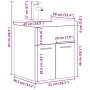 Mueble de baño con lavabo incorporado y grifo roble Sonoma by , Bathroom furniture - Ref: Foro24-3325013, Price: 164,28 €, Di...
