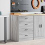 Armario de garaje de madera maciza pino gris Sonoma 60x51x85 cm by , Armarios industriales - Ref: Foro24-860603, Price: 101,9...