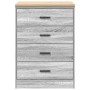 Armario de garaje de madera maciza pino gris Sonoma 60x51x85 cm by , Armarios industriales - Ref: Foro24-860603, Price: 101,9...