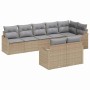 Conjunto de sofá de jardín 8 pcs Beige ratán sintético en Conjuntos de jardín | Comprar online en Foro24